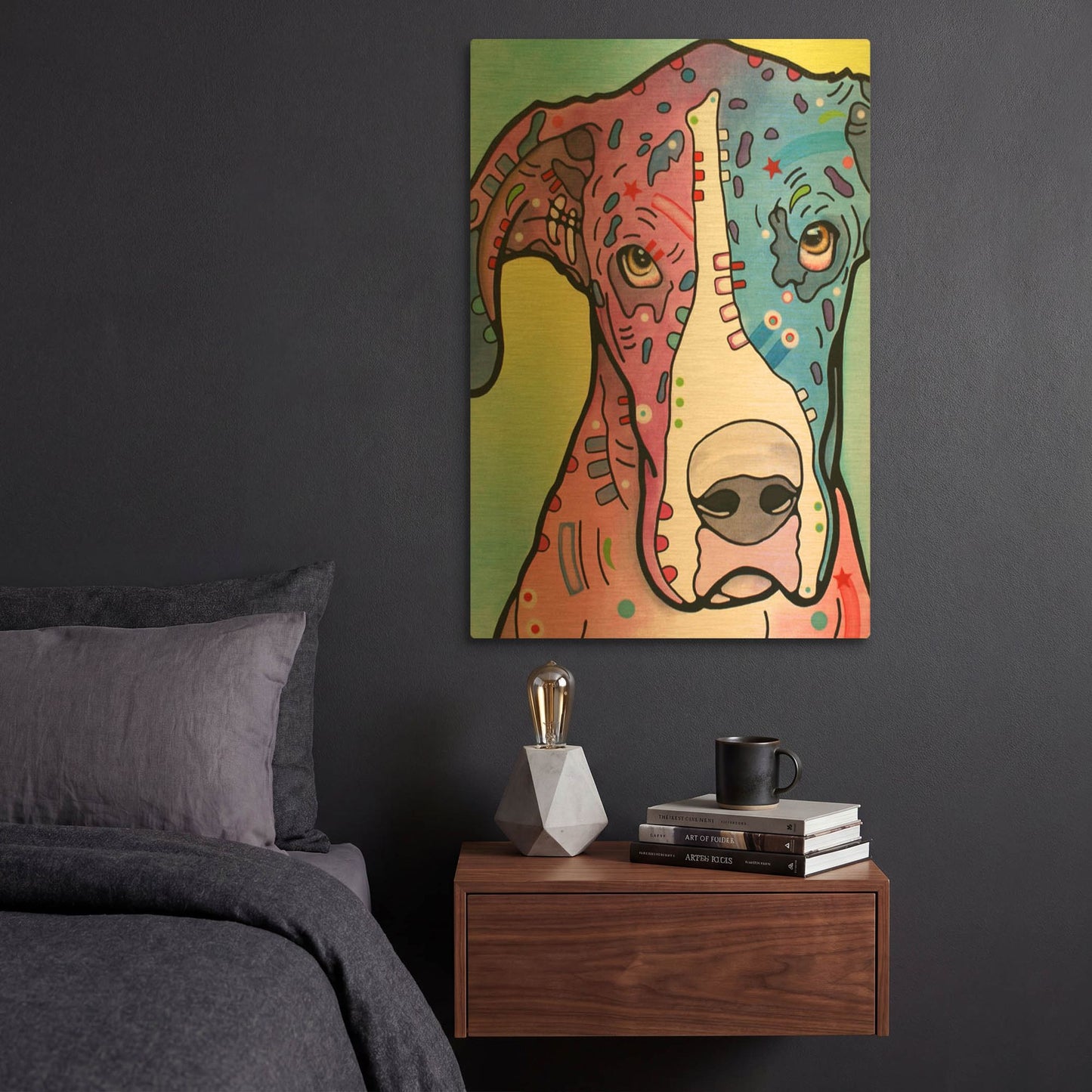 'Nobody' By Dean Russo Gold Metal Wall Art