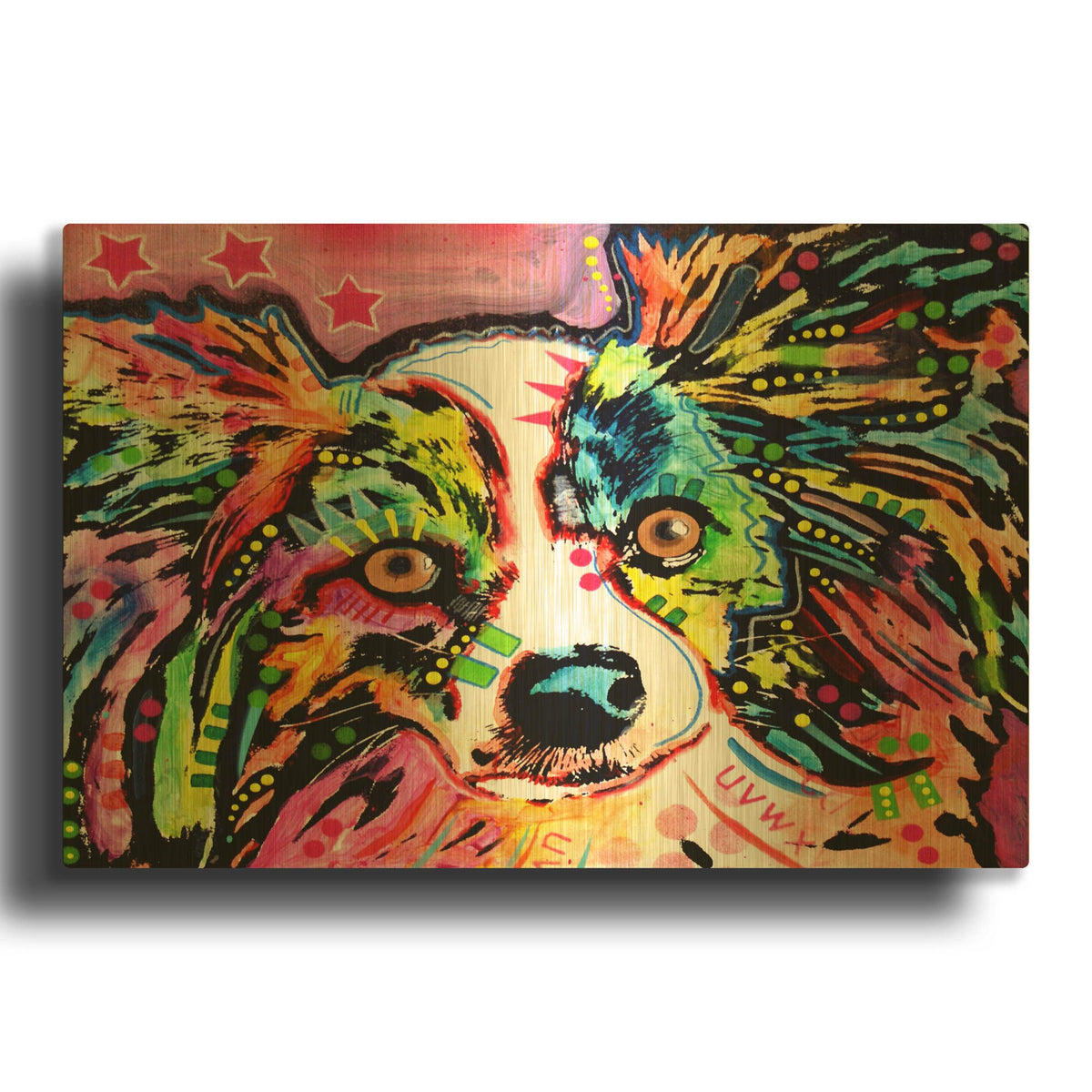 'Papillon 9149' By Dean Russo Gold Metal Wall Art
