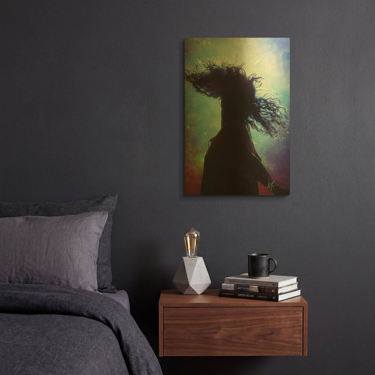 'make a wish' By Mario Sanchez Nevado Gold Metal Wall Art