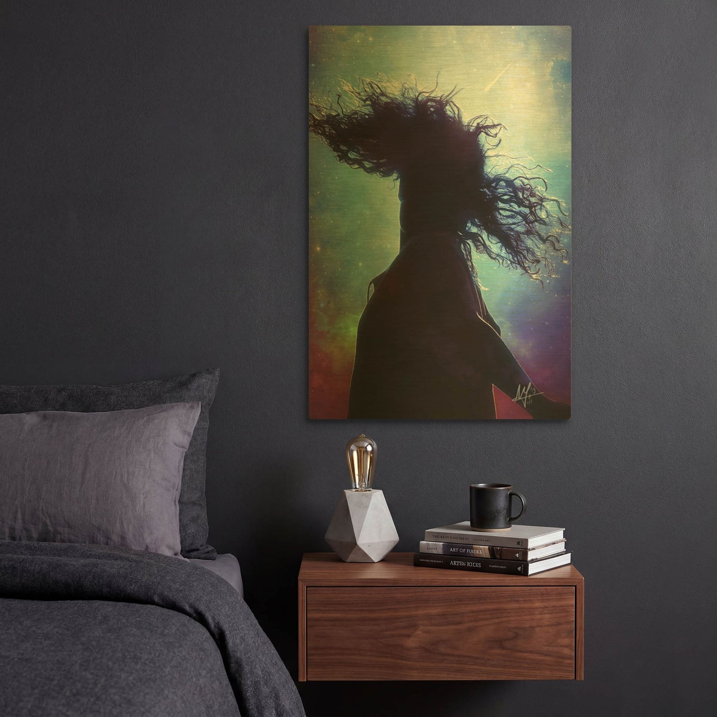 'make a wish' By Mario Sanchez Nevado Gold Metal Wall Art