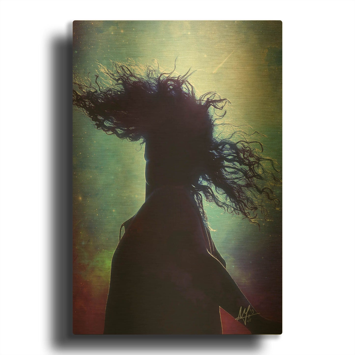 'make a wish' By Mario Sanchez Nevado Gold Metal Wall Art