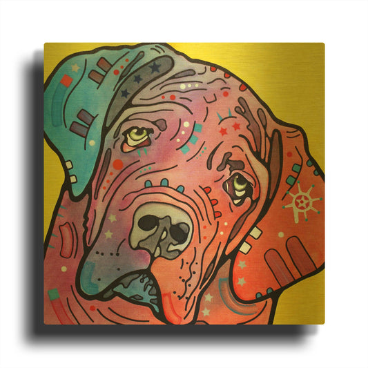 'The Bully' By Dean Russo Gold Metal Wall Art