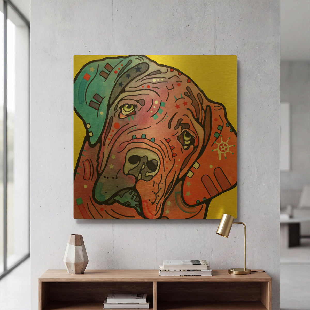 'The Bully' By Dean Russo Gold Metal Wall Art