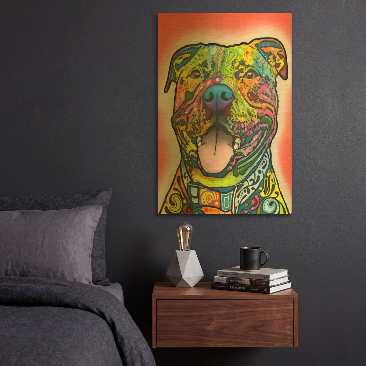 'Blanche' By Dean Russo Gold Metal Wall Art