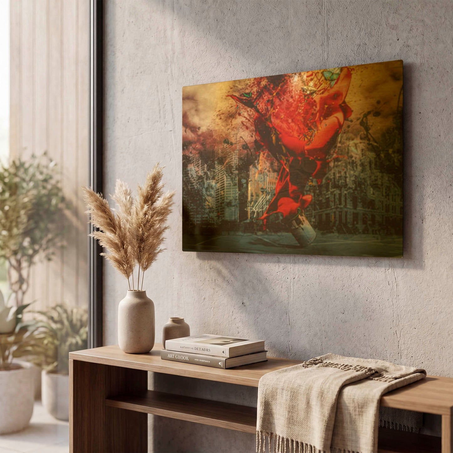'Masochistic Artist' By Mario Sanchez Nevado Gold Metal Wall Art