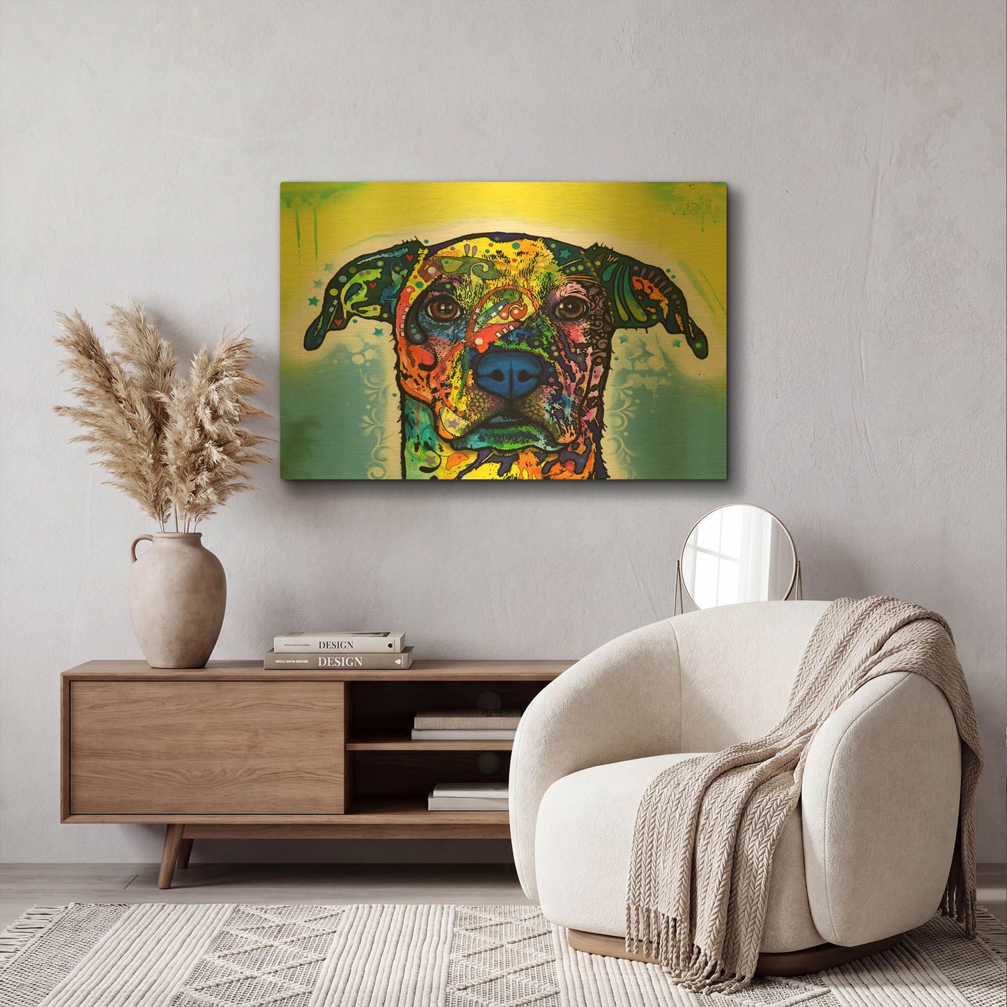 'Fiesta' By Dean Russo Gold Metal Wall Art