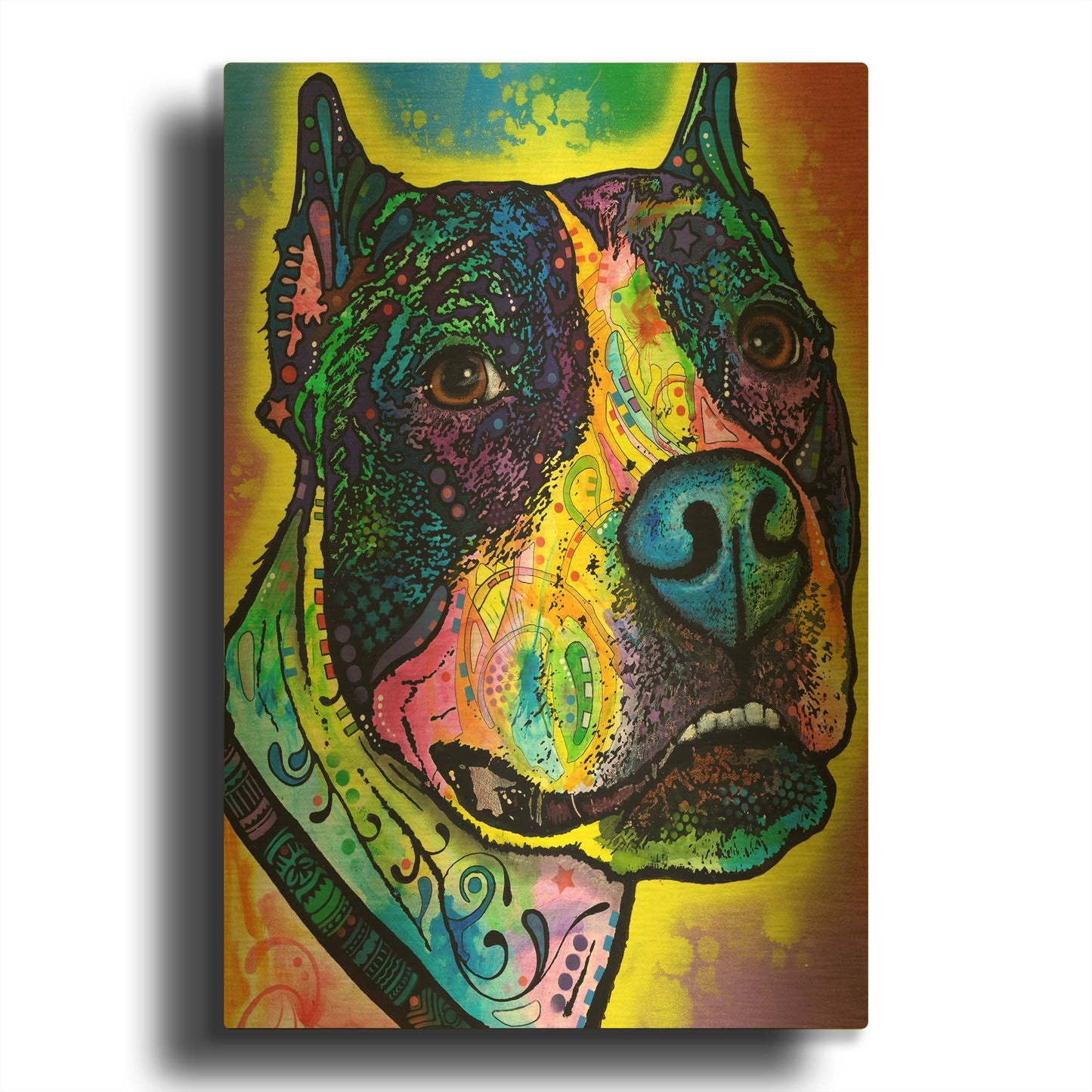 'Justice' By Dean Russo Gold Metal Wall Art