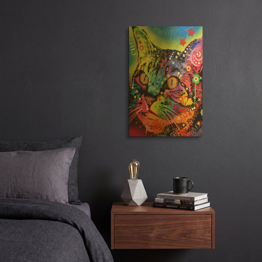 'Alpha' By Dean Russo Gold Metal Wall Art