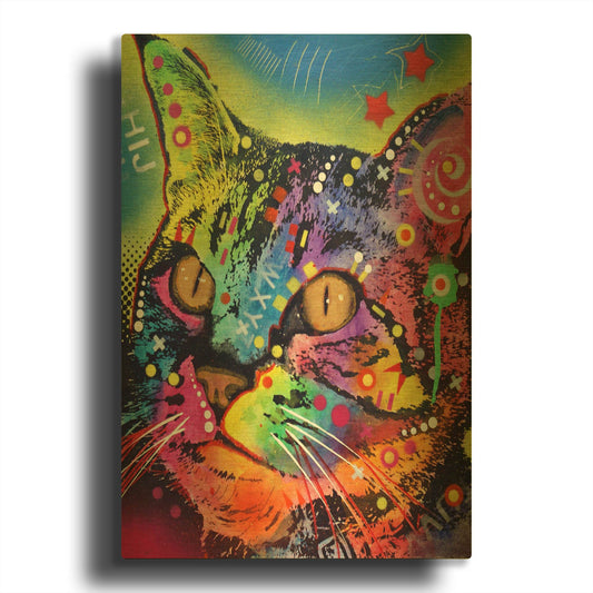 'Alpha' By Dean Russo Gold Metal Wall Art