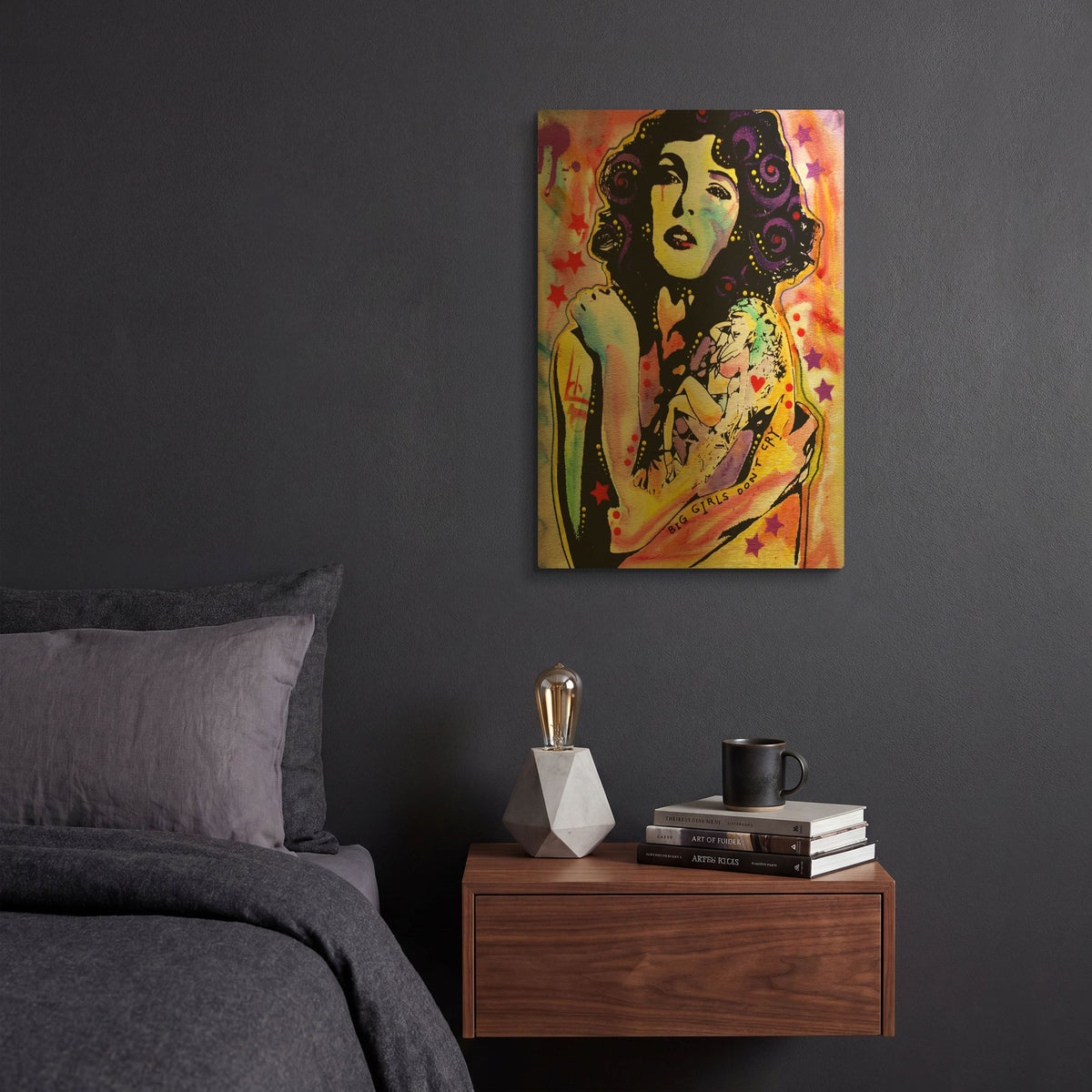 'Big Girls Don' By Dean Russo Gold Metal Wall Art