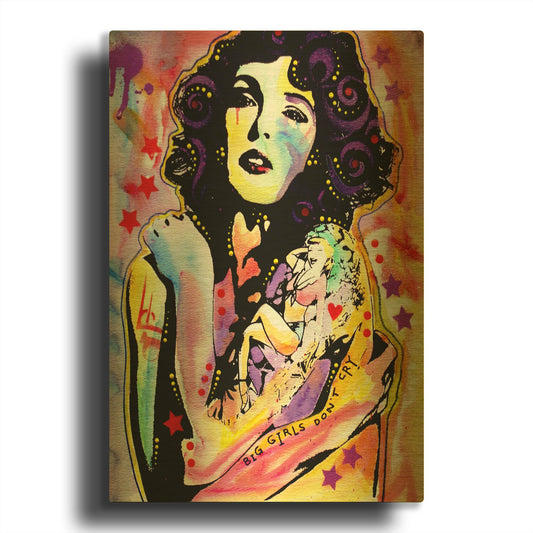 'Big Girls Don' By Dean Russo Gold Metal Wall Art