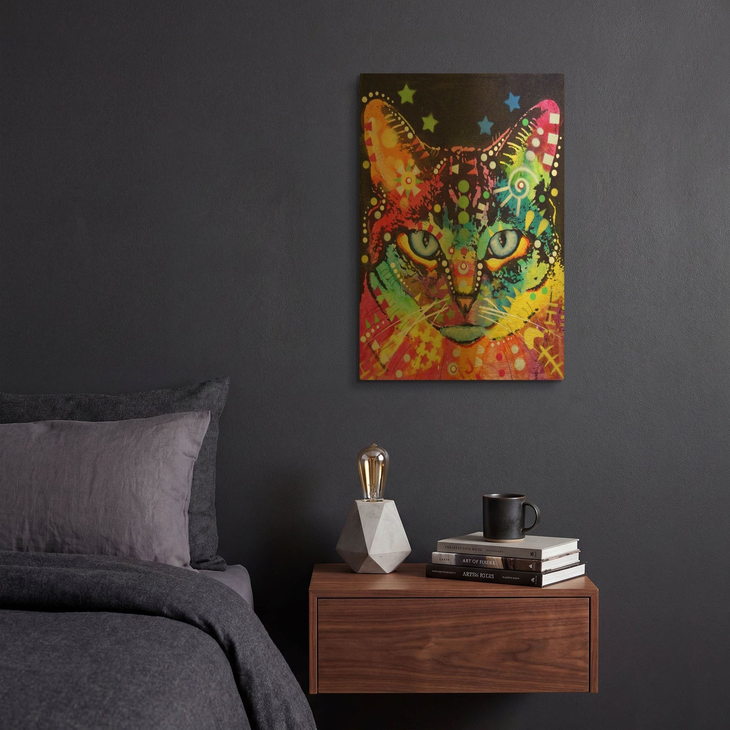 'Blue Eyes' By Dean Russo Gold Metal Wall Art