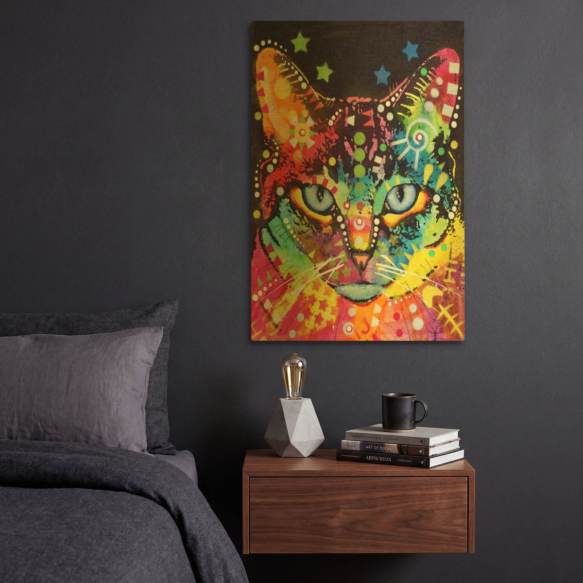'Blue Eyes' By Dean Russo Gold Metal Wall Art