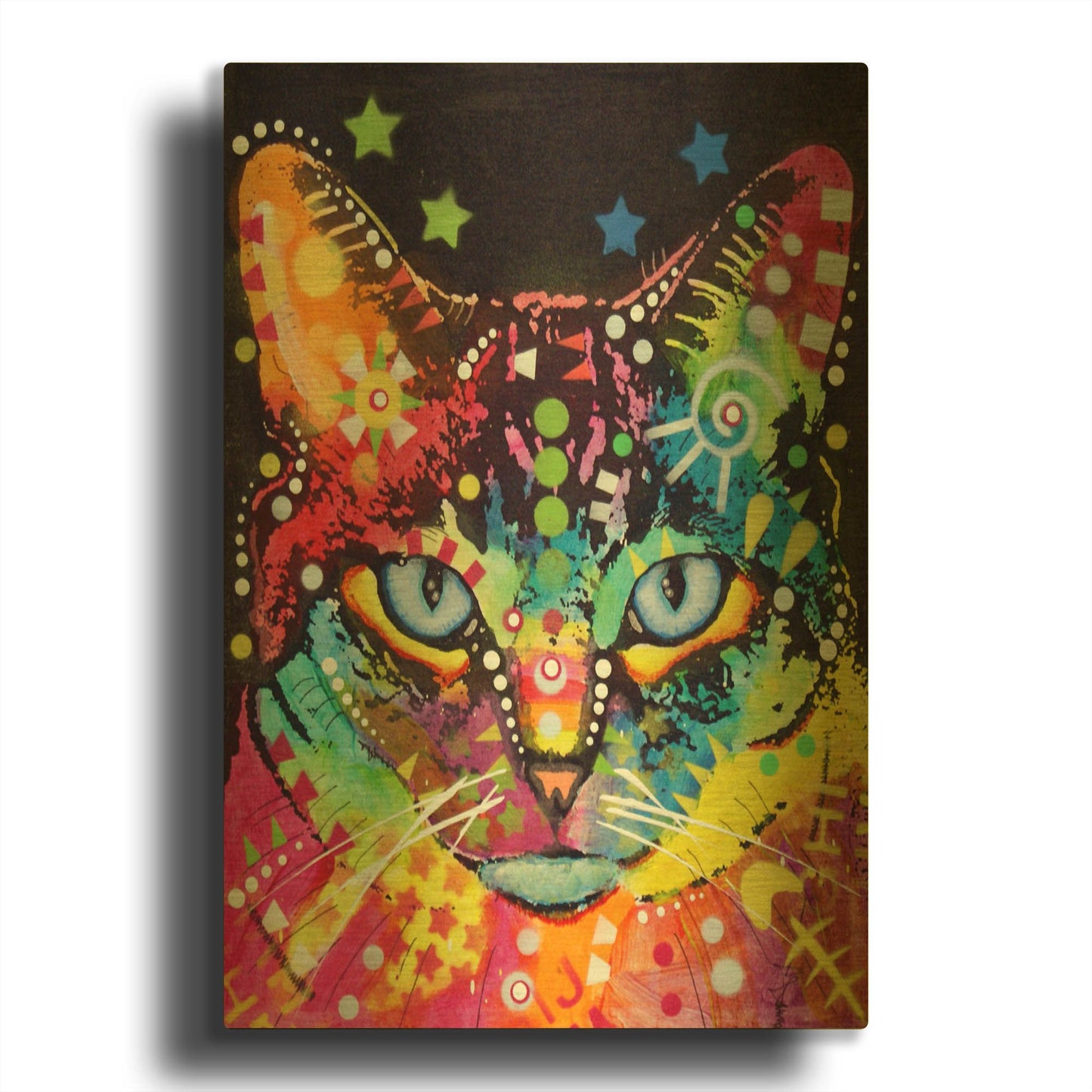 'Blue Eyes' By Dean Russo Gold Metal Wall Art