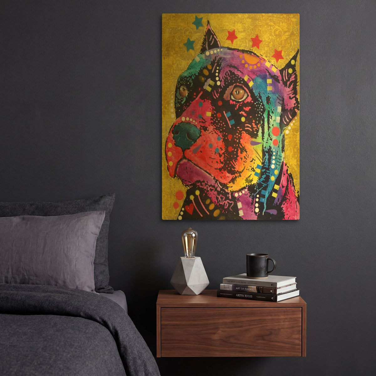 'Bri 1' By Dean Russo Gold Metal Wall Art