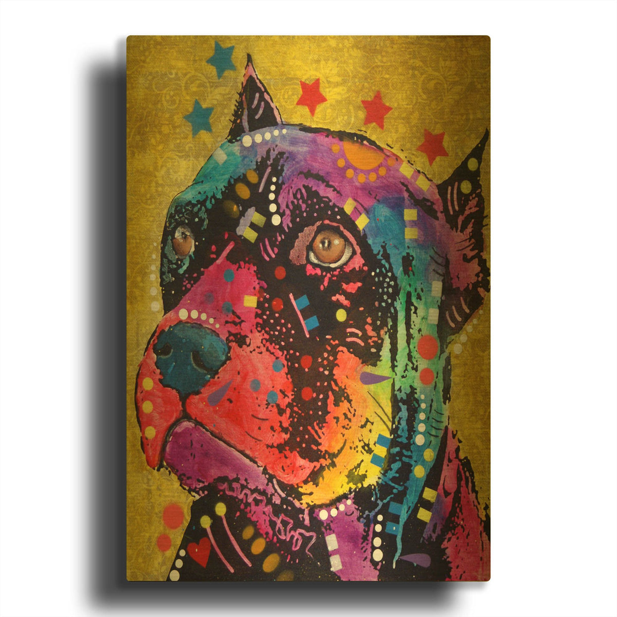 'Bri 1' By Dean Russo Gold Metal Wall Art