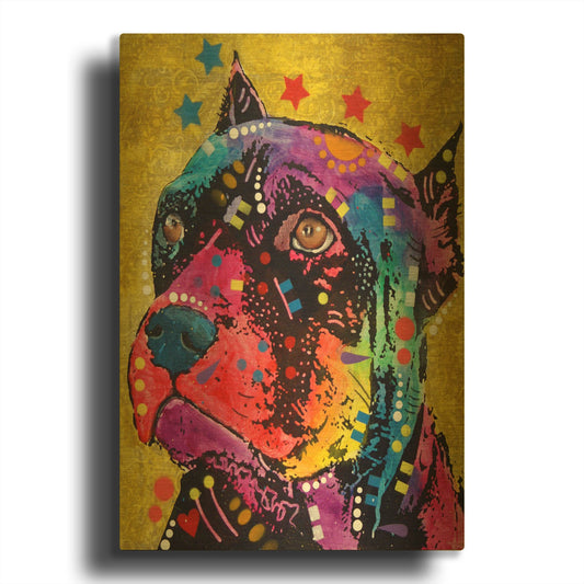 'Bri 1' By Dean Russo Gold Metal Wall Art