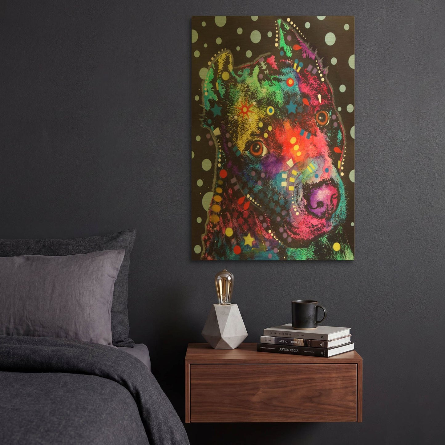 'Companion Pit' By Dean Russo Gold Metal Wall Art