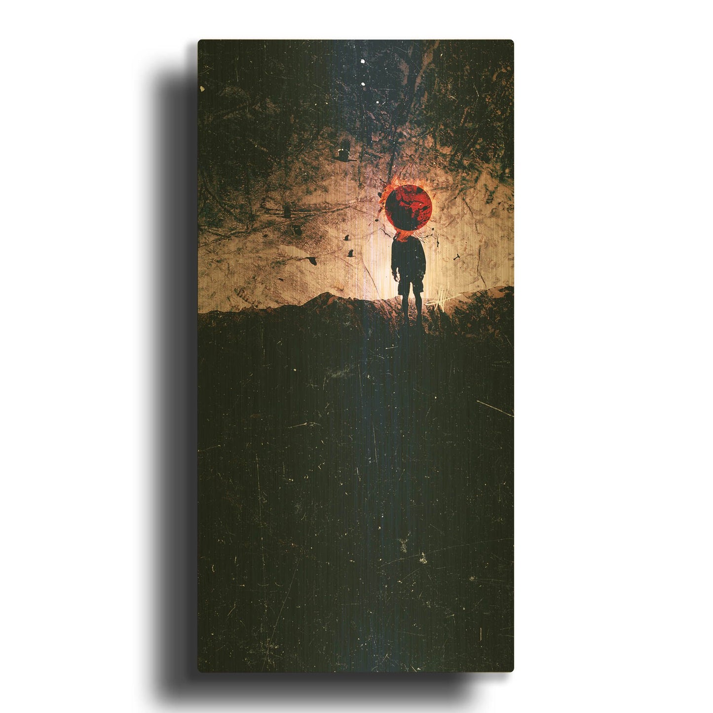 'One More Day' By Mario Sanchez Nevado Gold Metal Wall Art