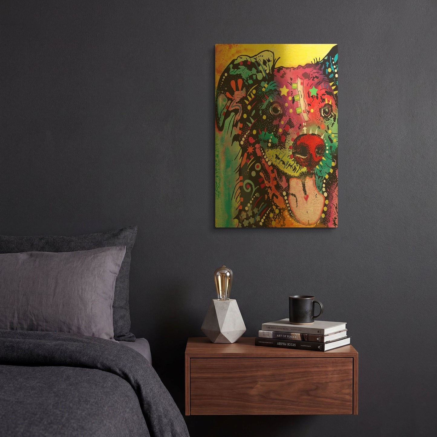 'Dak 1' By Dean Russo Gold Metal Wall Art