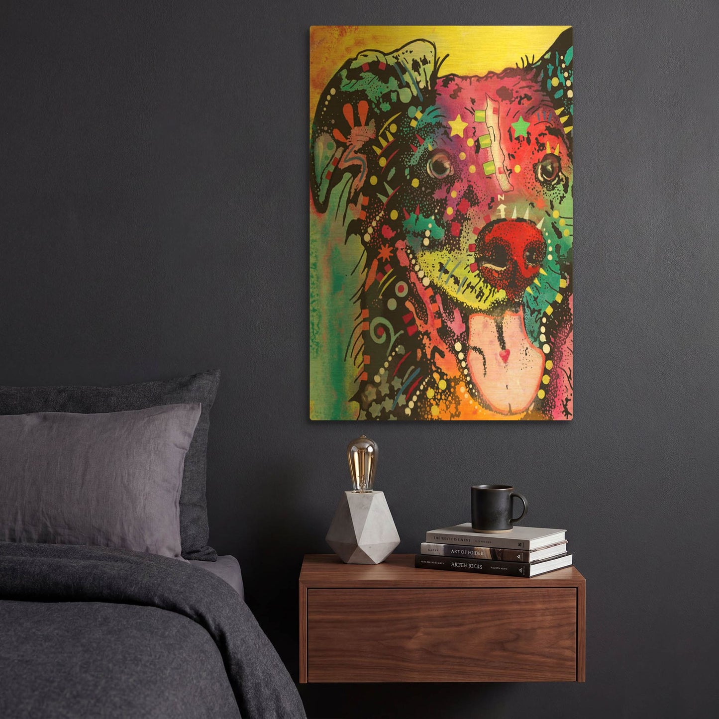 'Dak 1' By Dean Russo Gold Metal Wall Art