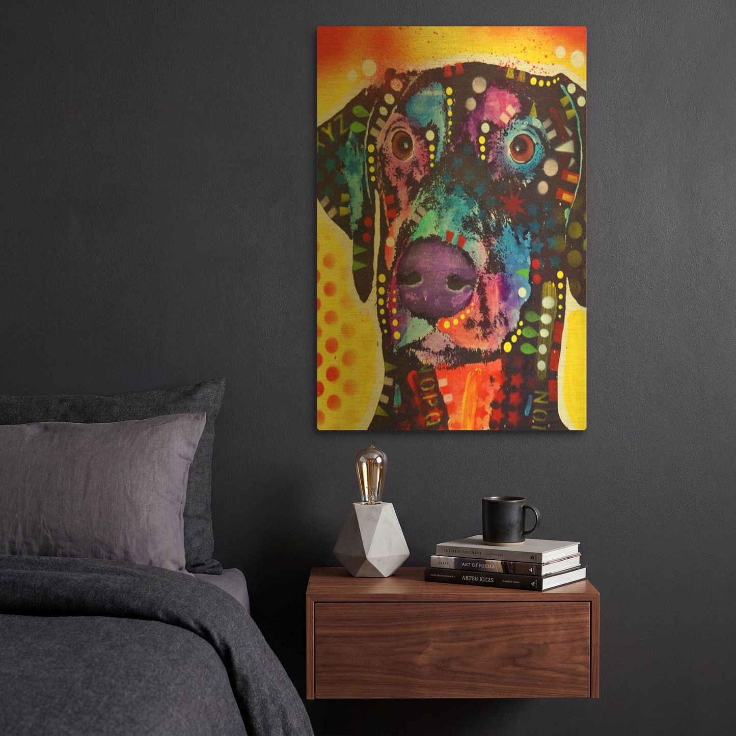 'Dobie' By Dean Russo Gold Metal Wall Art