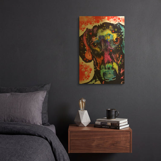 'Dox' By Dean Russo Gold Metal Wall Art