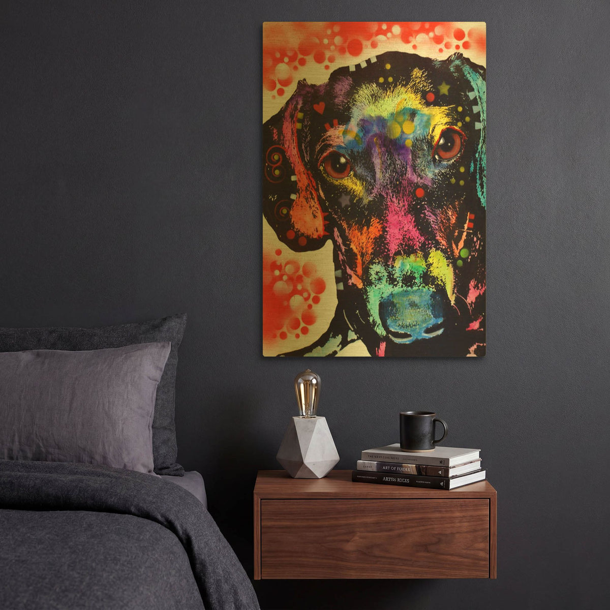'Dox' By Dean Russo Gold Metal Wall Art