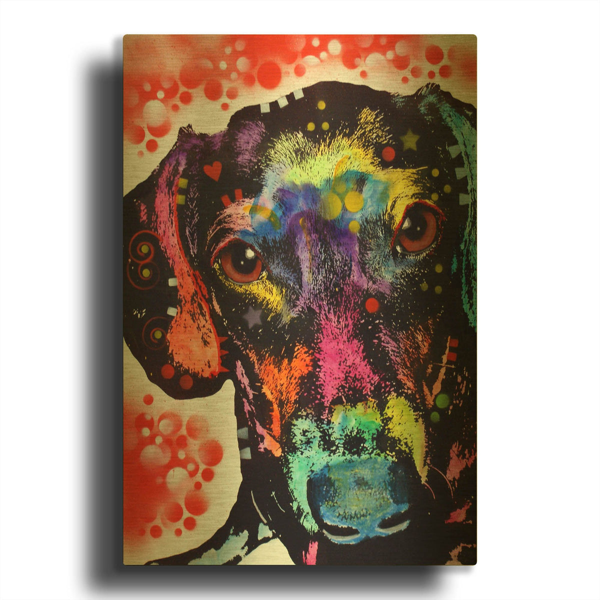 'Dox' By Dean Russo Gold Metal Wall Art