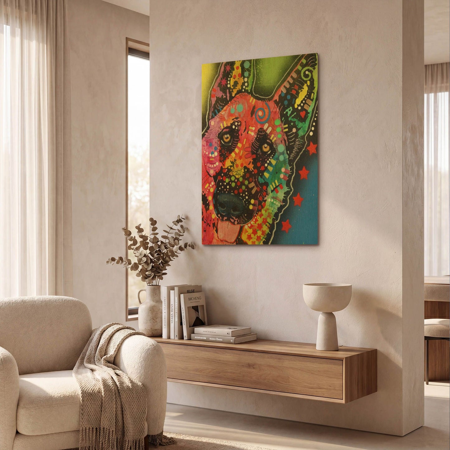 'Jackson' By Dean Russo Gold Metal Wall Art