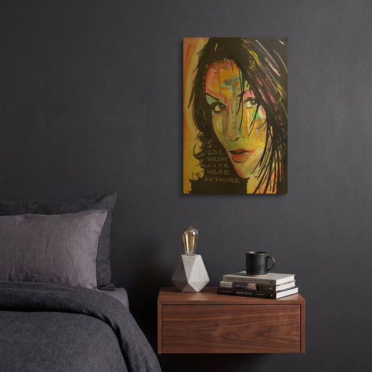 'Love Doesn' By Dean Russo Gold Metal Wall Art