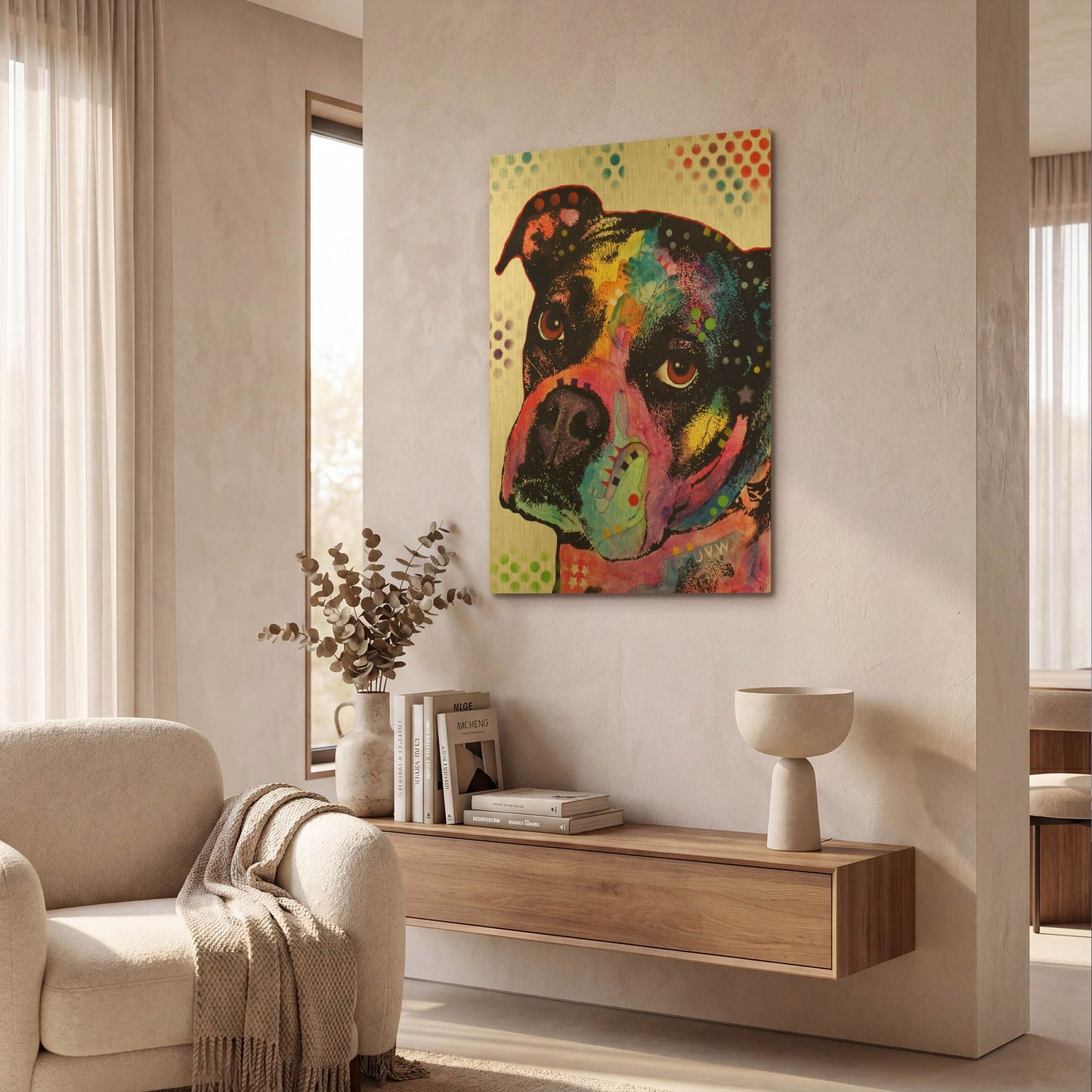 'Young Boxer' By Dean Russo Gold Metal Wall Art