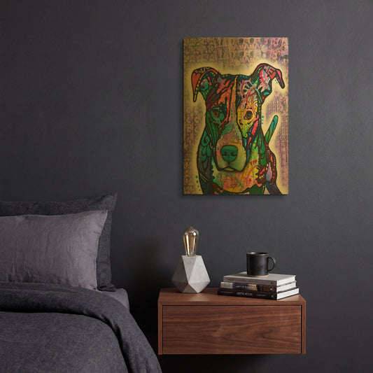 'Luv Me' By Dean Russo Gold Metal Wall Art