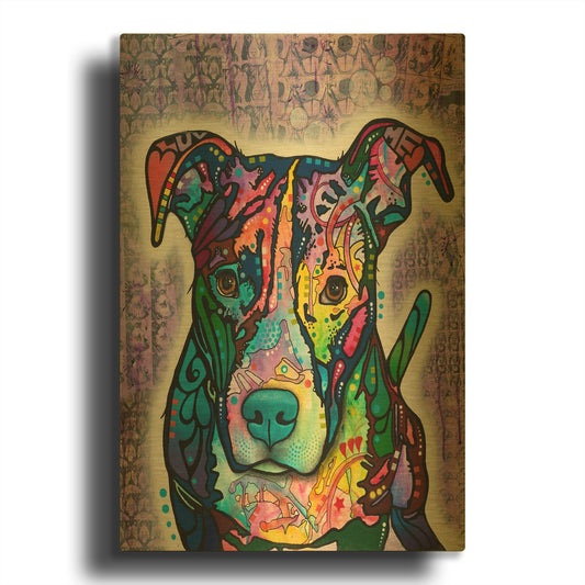 'Luv Me' By Dean Russo Gold Metal Wall Art