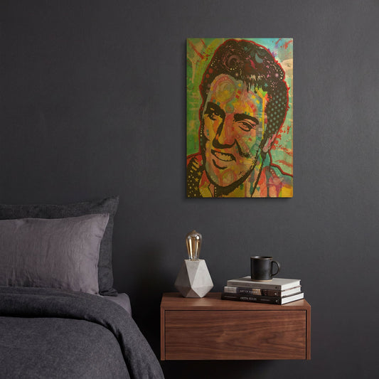 'Elvis' By Dean Russo Gold Metal Wall Art