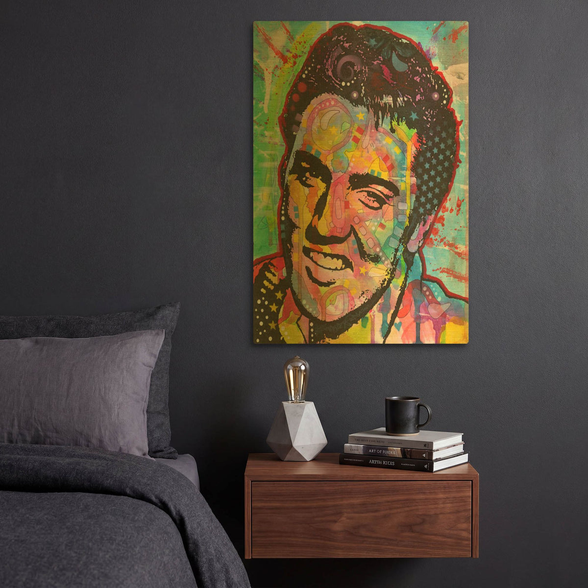 'Elvis' By Dean Russo Gold Metal Wall Art