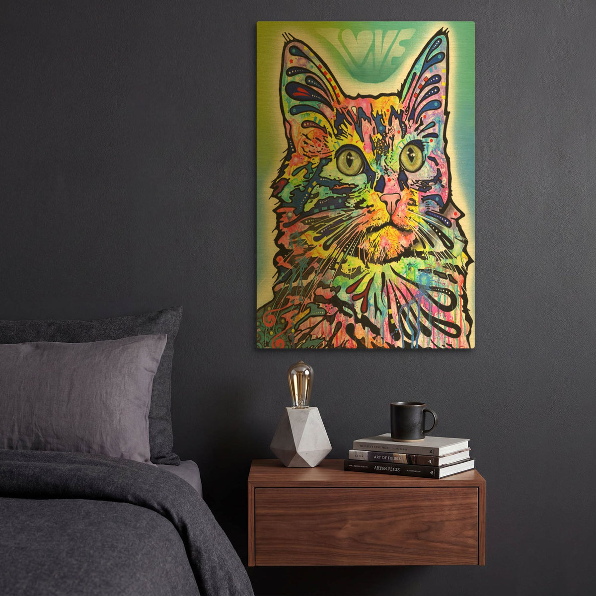 'Angora' By Dean Russo Gold Metal Wall Art