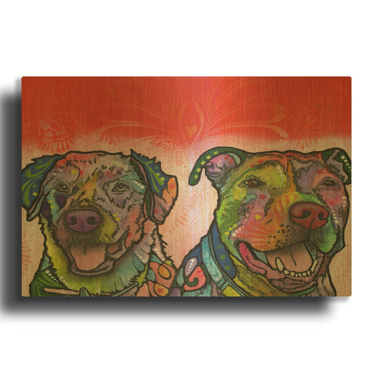 'Bonner Brinson' By Dean Russo Gold Metal Wall Art