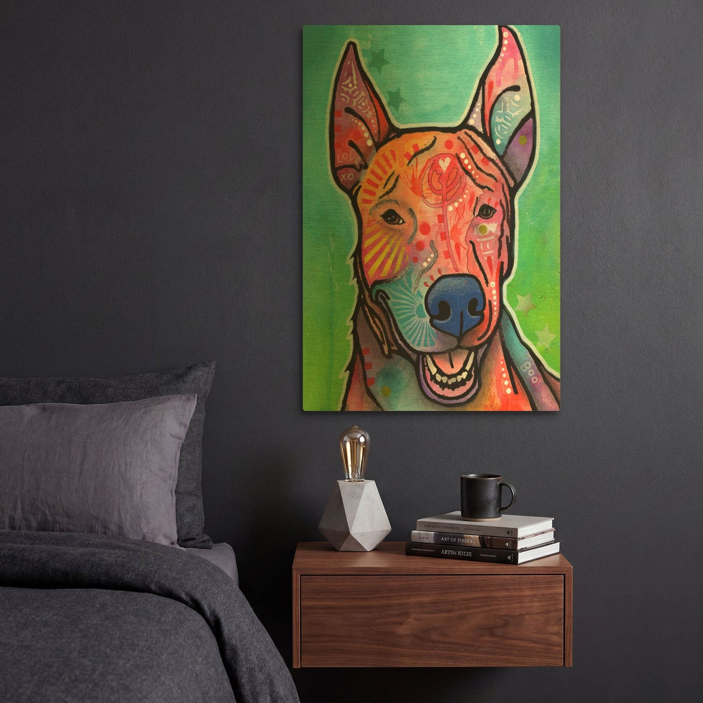 'Boo' By Dean Russo Gold Metal Wall Art