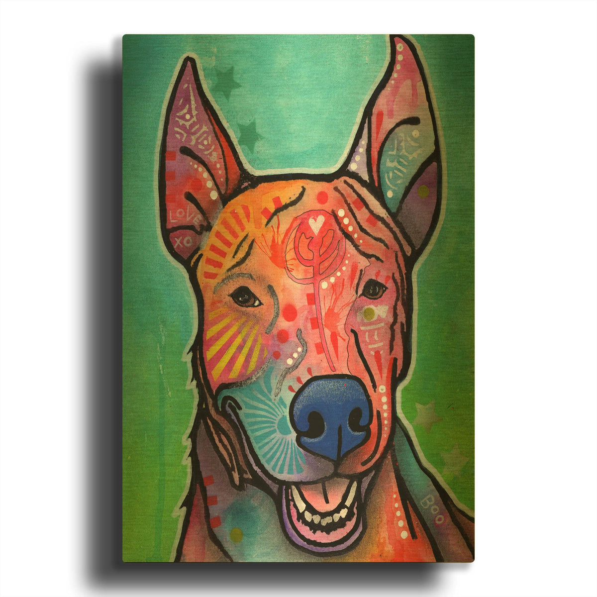 'Boo' By Dean Russo Gold Metal Wall Art