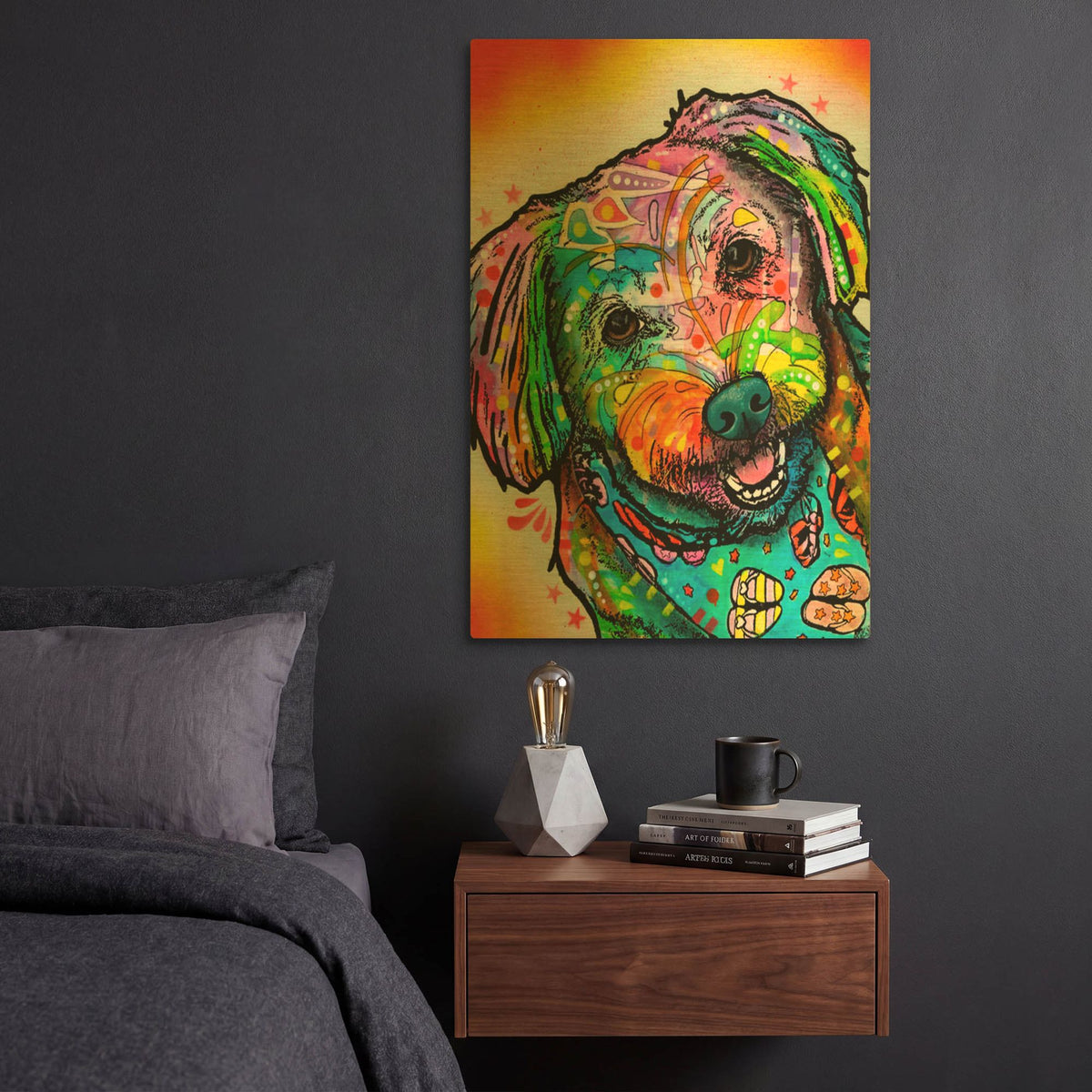 'Daisy' By Dean Russo Gold Metal Wall Art
