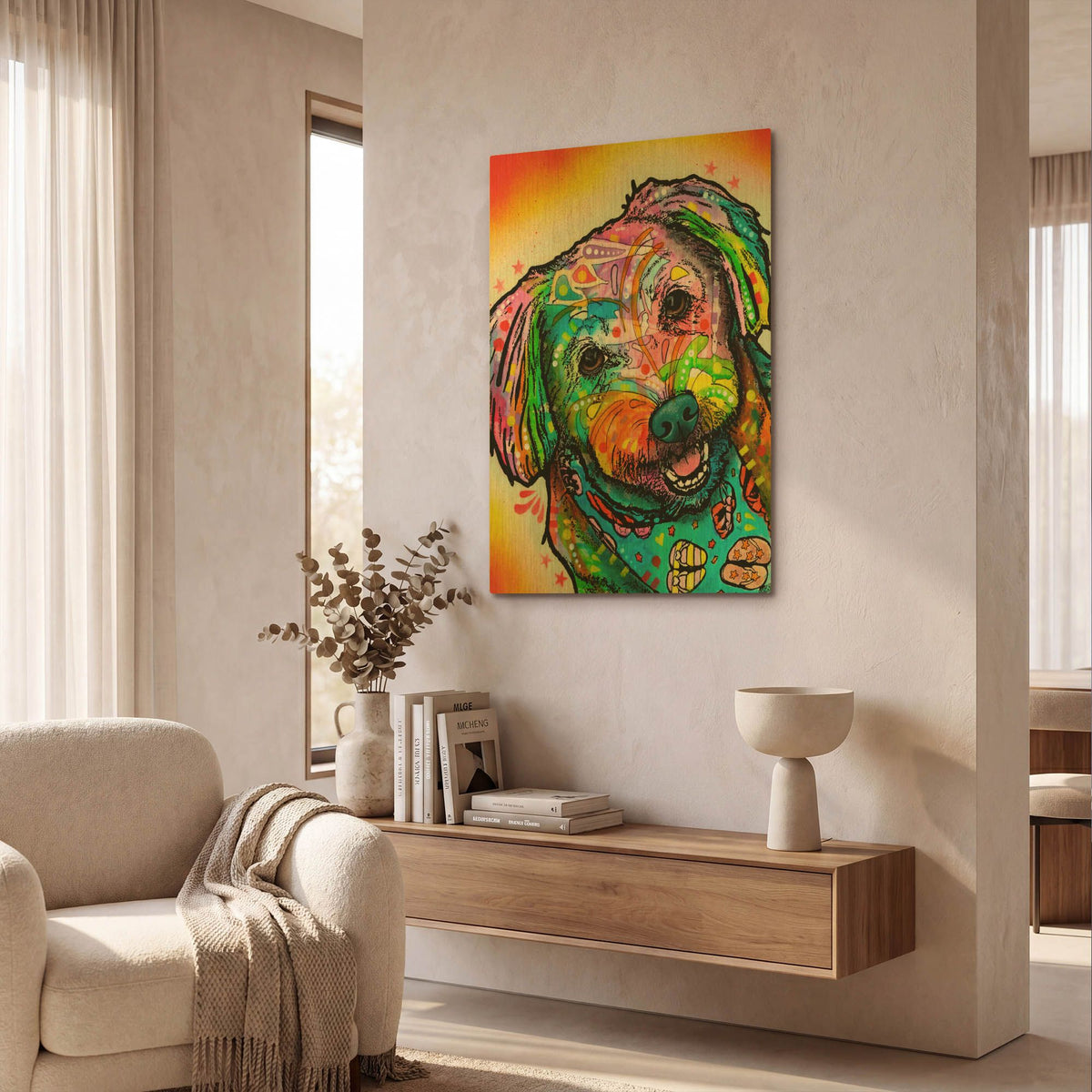 'Daisy' By Dean Russo Gold Metal Wall Art