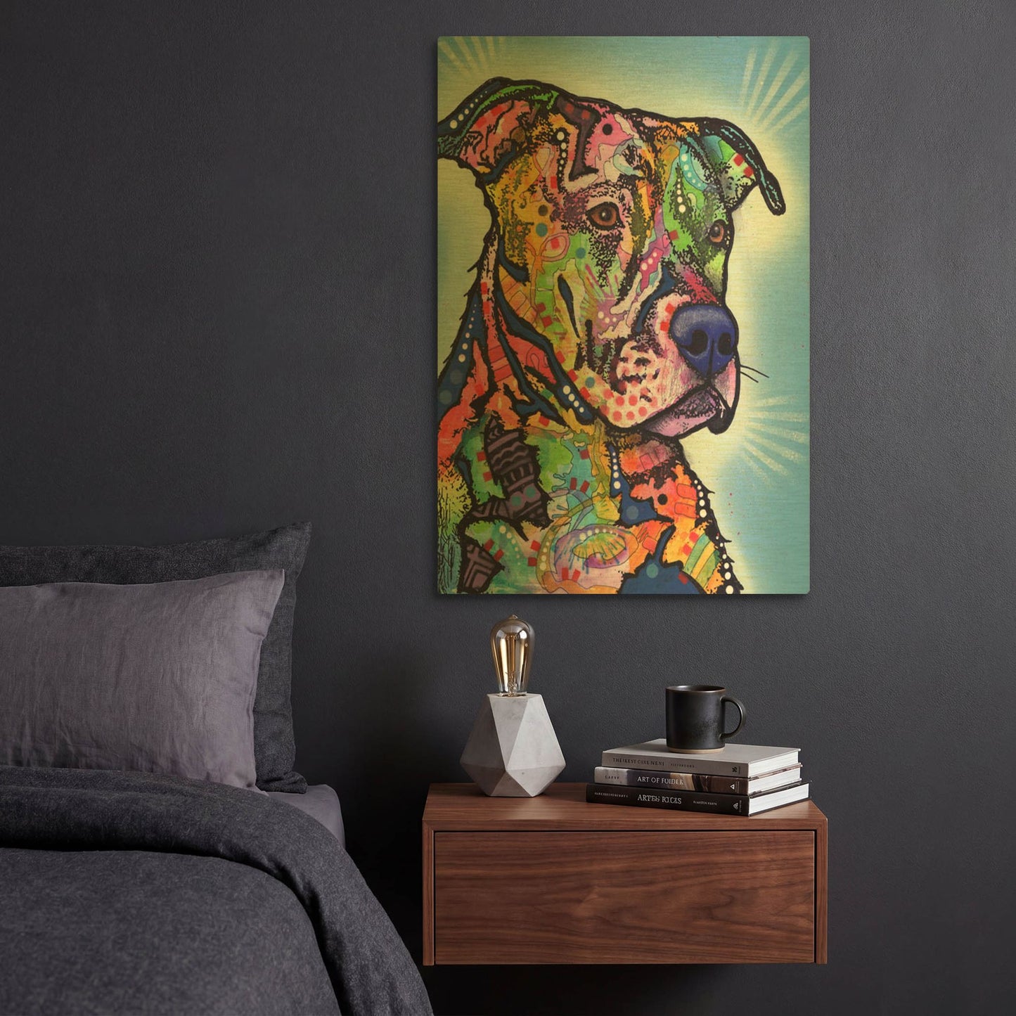 'Deacon' By Dean Russo Gold Metal Wall Art
