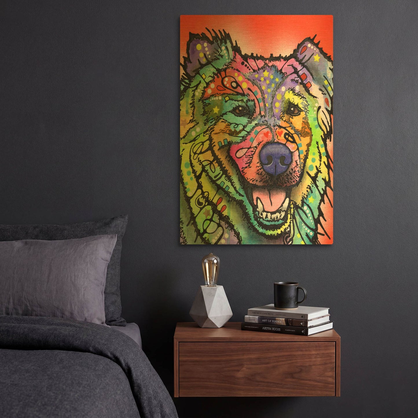 'Leo' By Dean Russo Gold Metal Wall Art