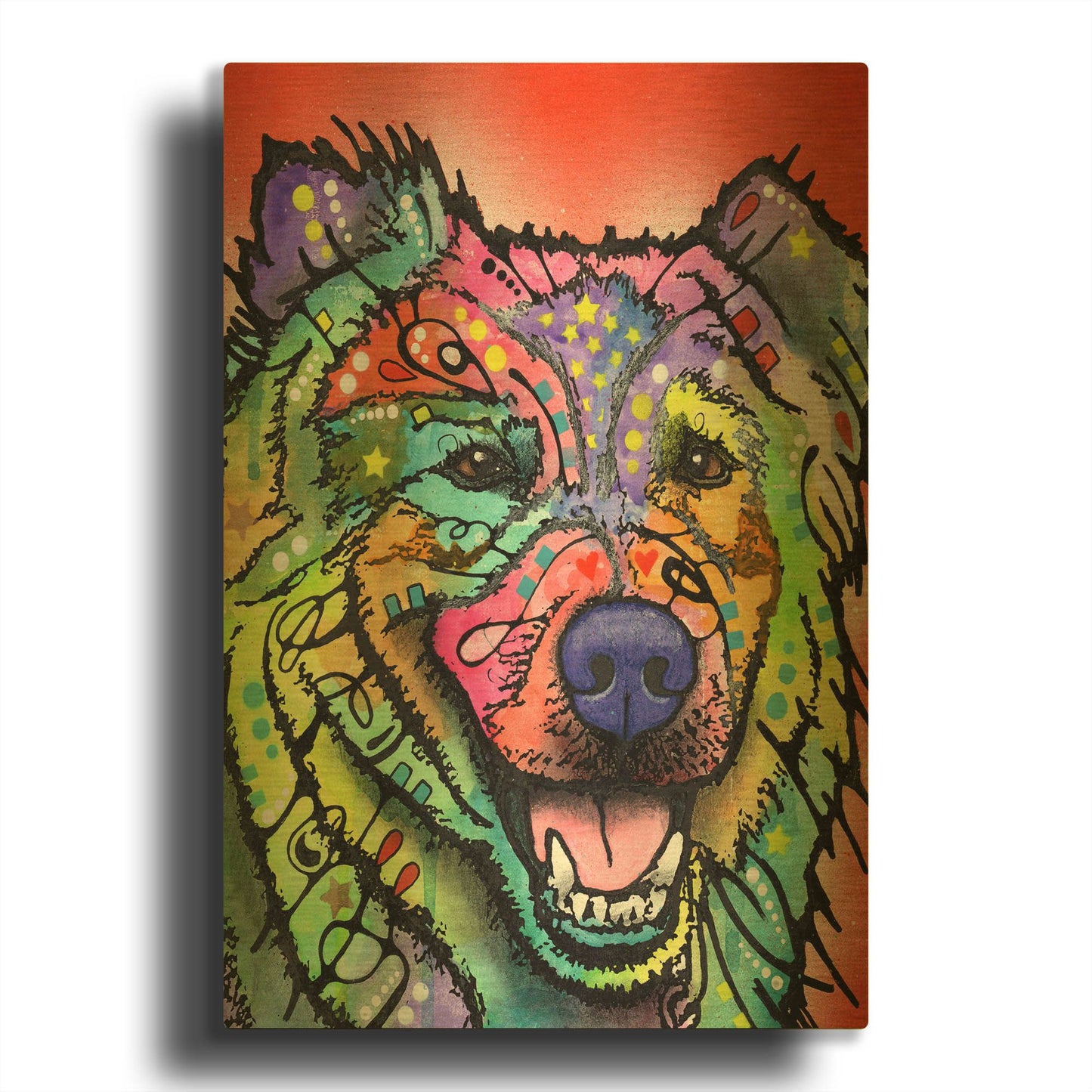 'Leo' By Dean Russo Gold Metal Wall Art