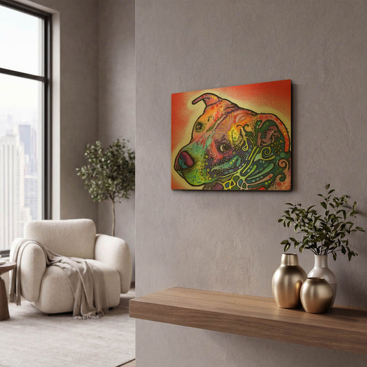 'Mocha' By Dean Russo Gold Metal Wall Art