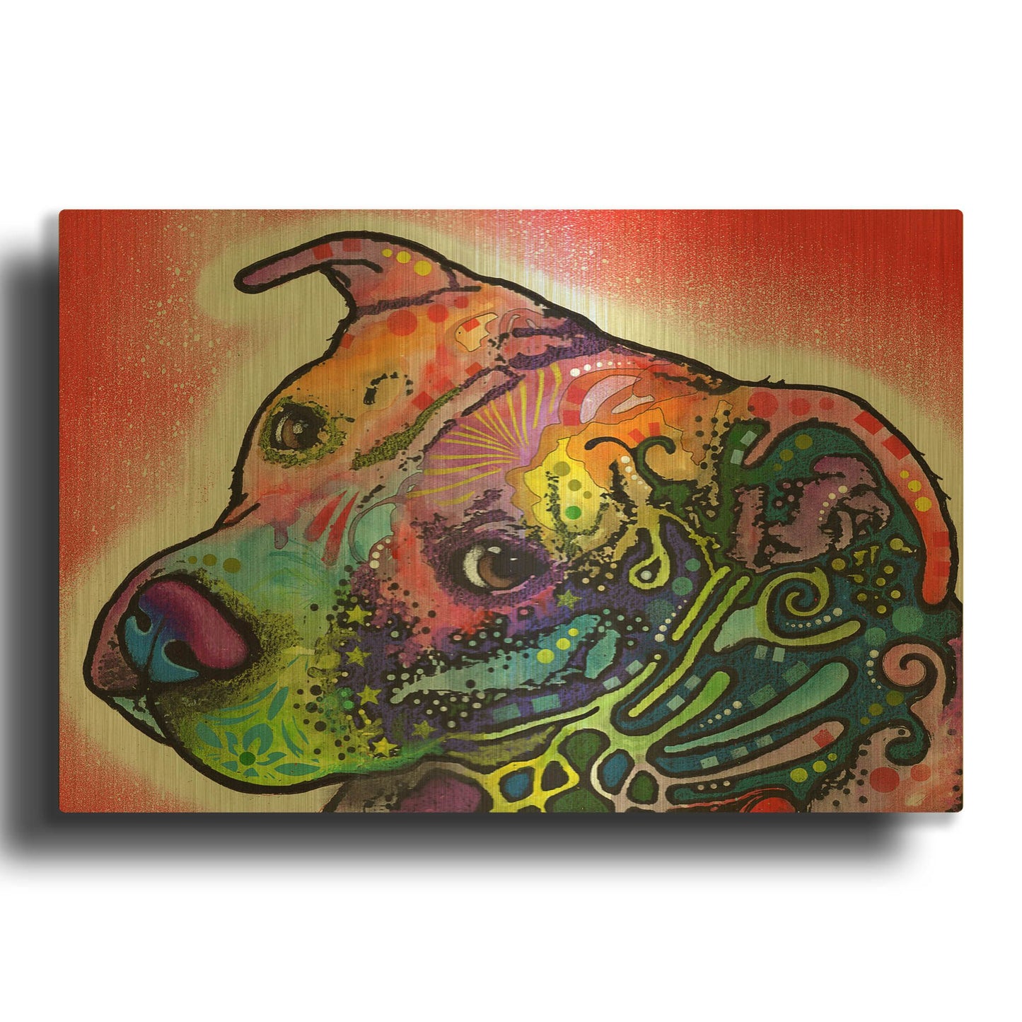'Mocha' By Dean Russo Gold Metal Wall Art