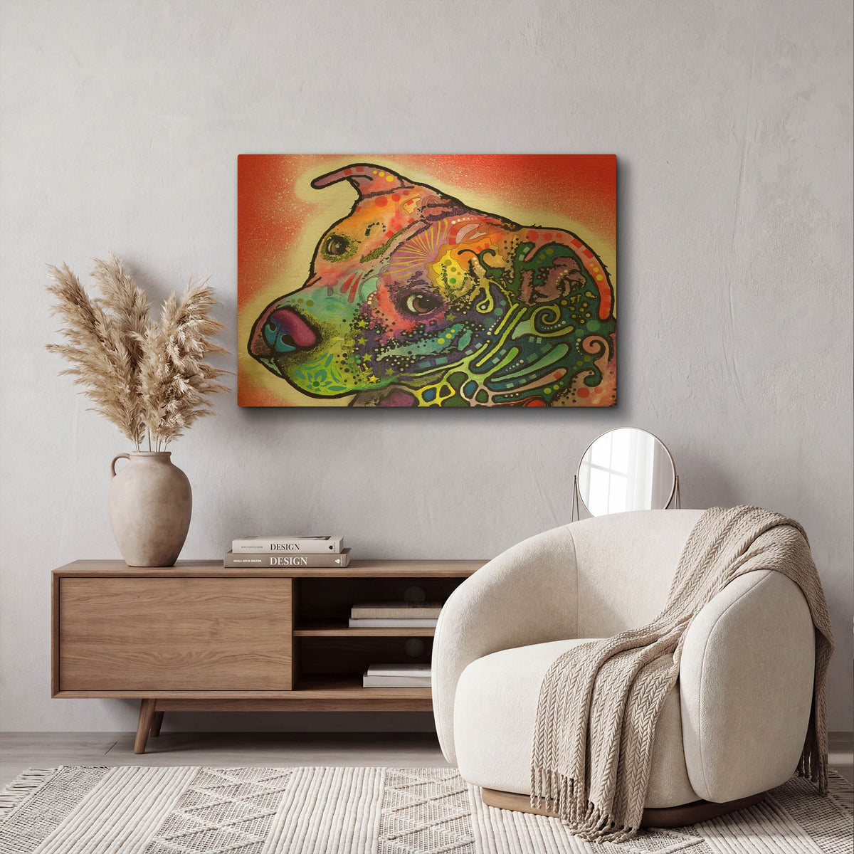 'Mocha' By Dean Russo Gold Metal Wall Art