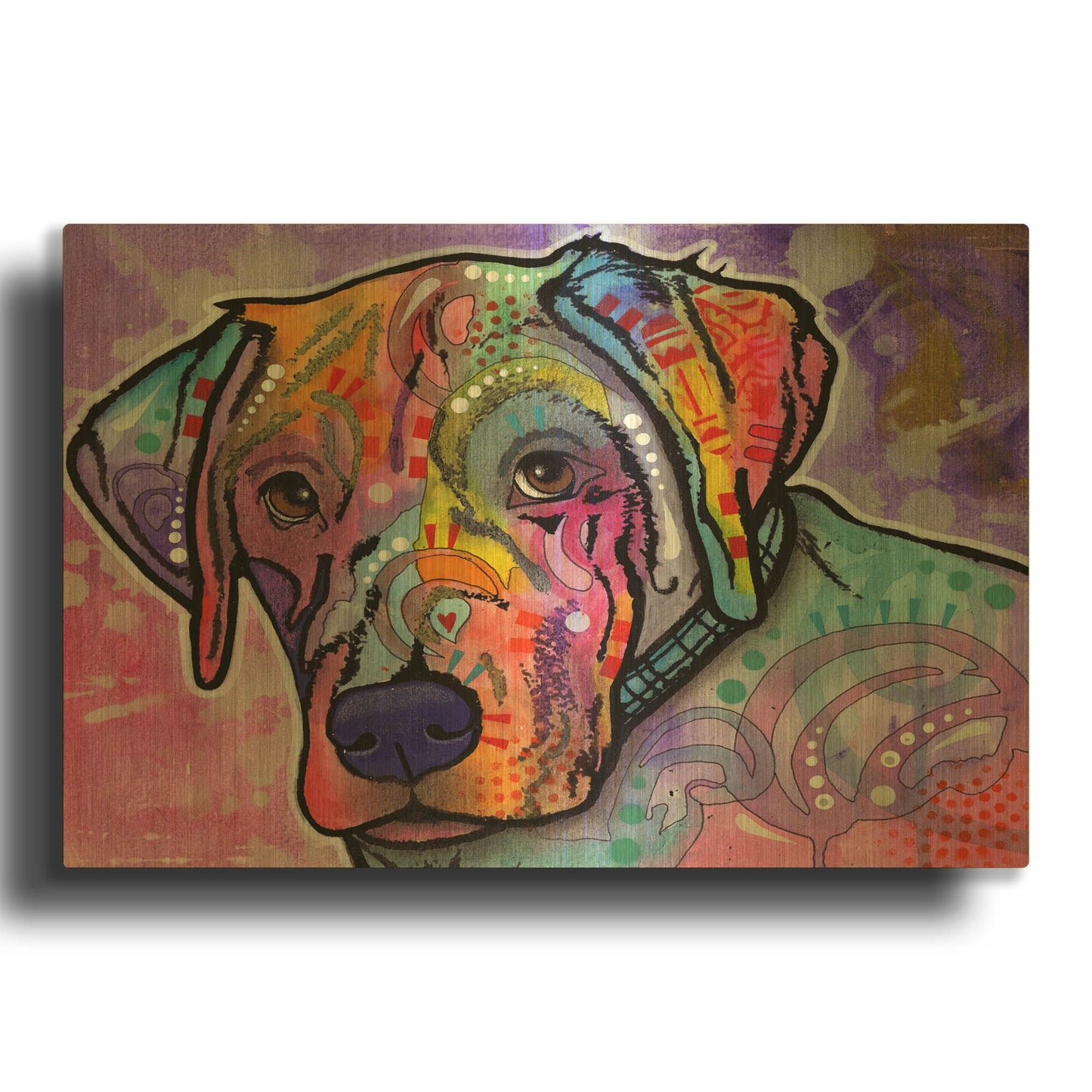 'Petunia' By Dean Russo Gold Metal Wall Art