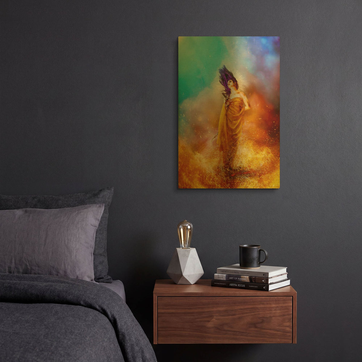 'Plus Ultra' By Mario Sanchez Nevado Gold Metal Wall Art